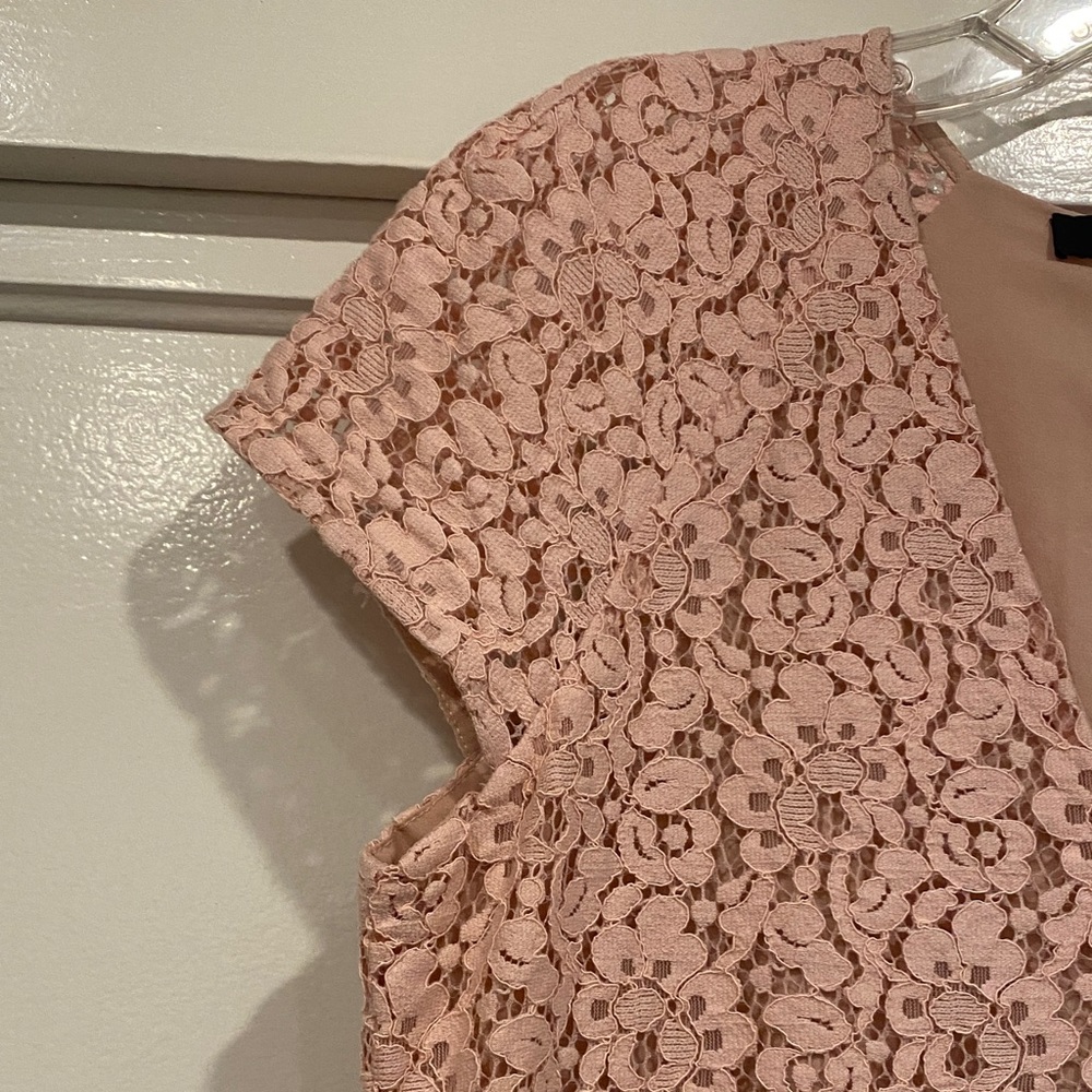 Zara Pink Lace Mini Dress - Picture 8 of 8